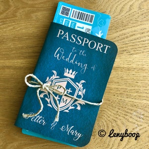 Passport Wedding Invitations With RSVP and Boarding Pass.pdf Download ...