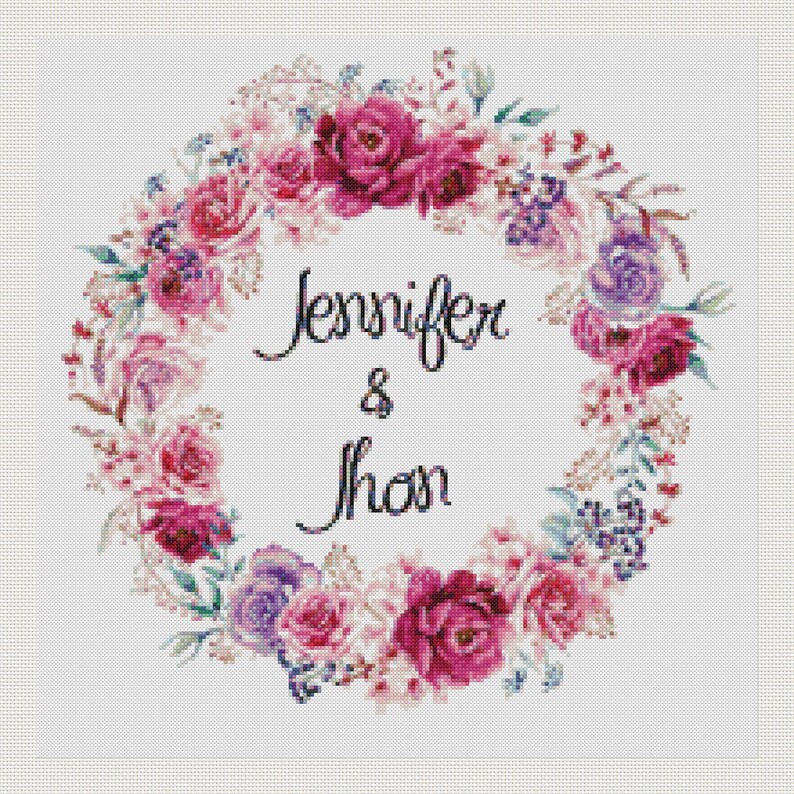 Cross stitch pattern modern.customized with alphabethome ...