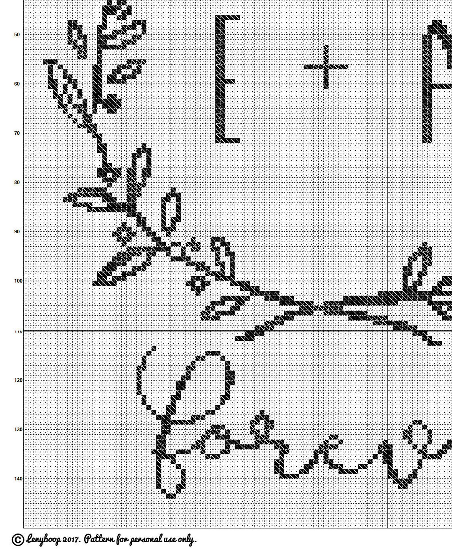 Cross Stitch Pattern Modern. Custom Cross Stitch Pattern With Etsy