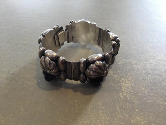 Stunning Vintage Hand Crafted Sterling and Carved… - image 4