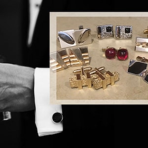 Four Pairs Left to Choose From!  Individually Priced.  Elegant Vintage Men&#39;s Cufflinks, Including Swank and Hickok