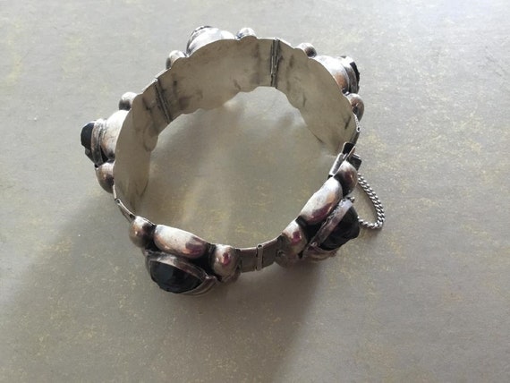 Stunning Vintage Hand Crafted Sterling and Carved… - image 5