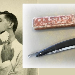 Handsome Vintage Black Carved Celluloid 