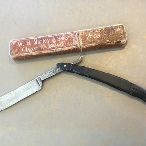 Handsome Vintage Black Carved Celluloid 