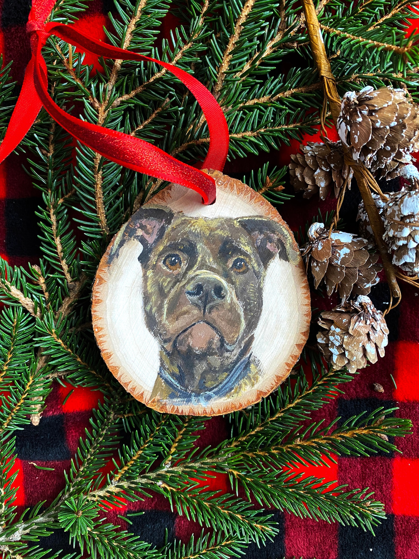 Custom Pet Portrait Ornaments Etsy
