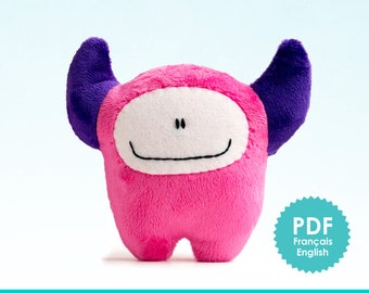 kids sewing projects " Make your monster" Sewing Pattern PDF INSTANT DOWNLOAD