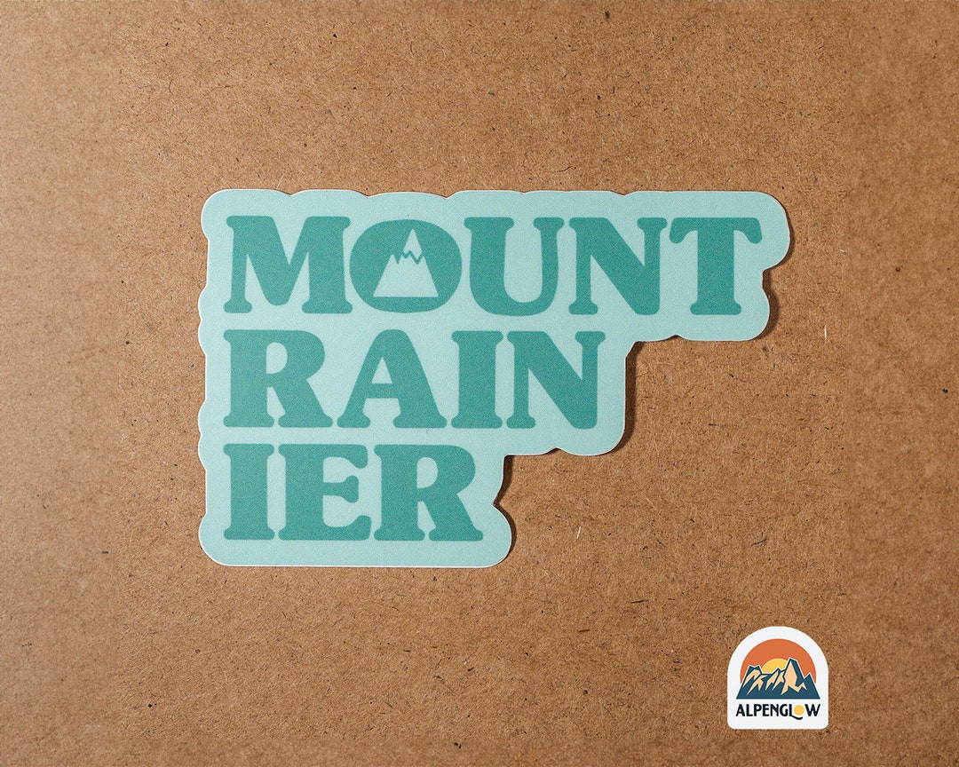 Mount Rainier Vinyl Sticker - Etsy