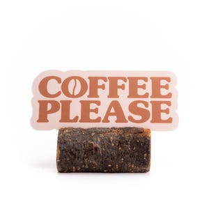 Coffee Please Caffeine Seeker Vinyl Sticker