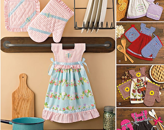 Simplicity Pattern 8109, Kitchen Towel 'dresses', Pot Holders, Oven