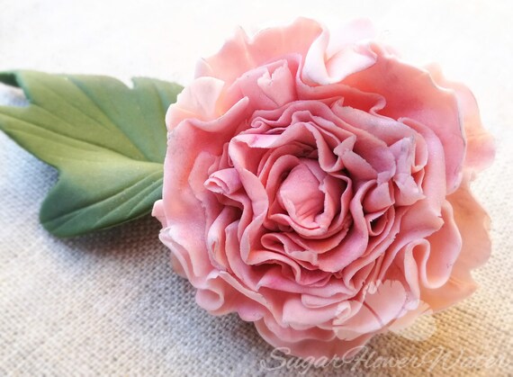 Simple Ouvert Carnation 5cm Pâte à Tarte Fleur En Sucre Pour Gâteau De Célébration De Mariage