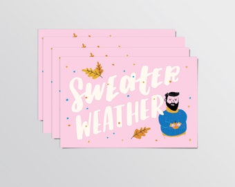 Sweater Weather - Postcards (Set of 4)