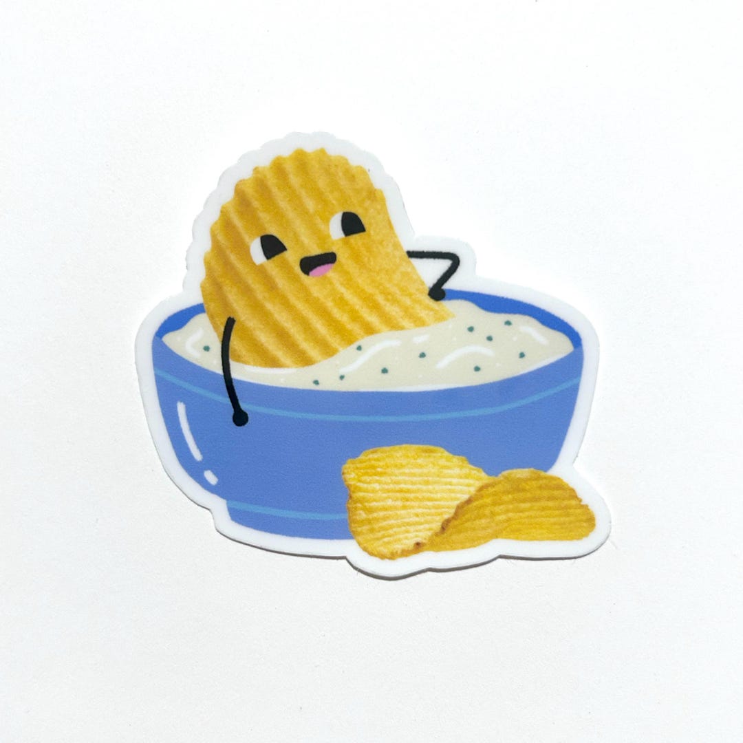 Chips and Dip - Sticker - Etsy