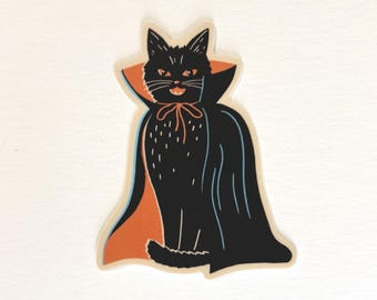 Gato vampiro - Pegatina