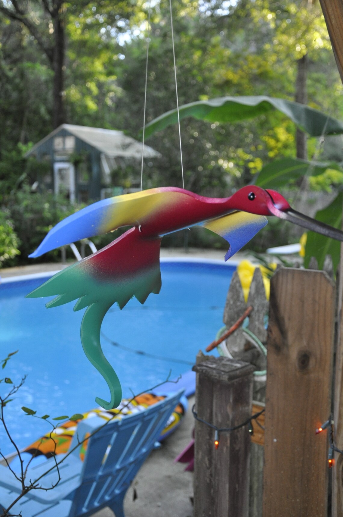 PVC Pipe Bird Whimsibird Whimsical Hummingbird Yard Art Hook Etsy