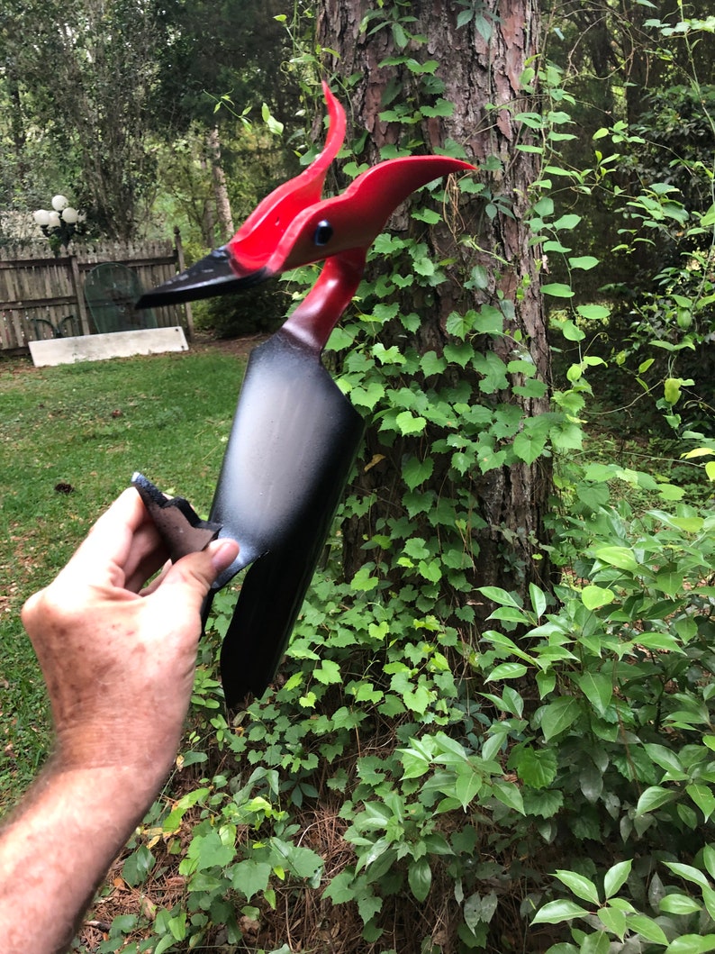 Little Woody the Woodpecker PVC Bird Yard Art With Acrylic Etsy