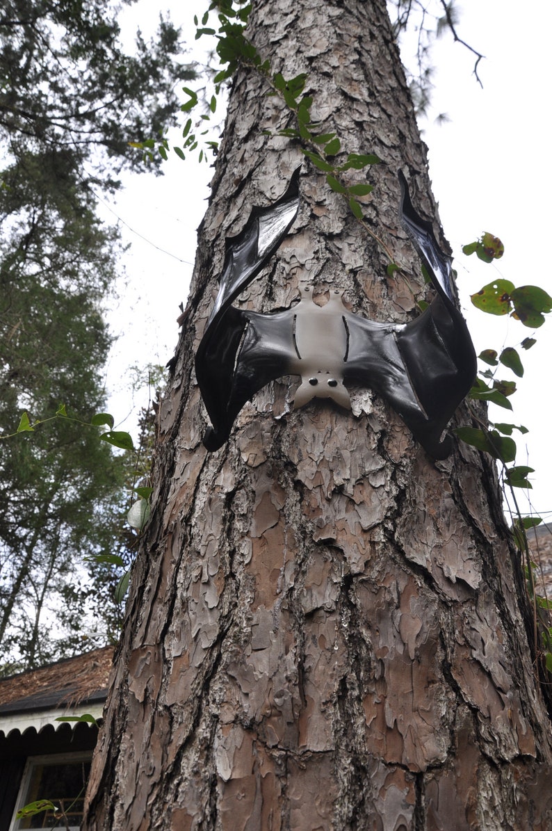 PVC Hanging Bat With Acrylic Eyes Yard Art Pipe Bird Etsy