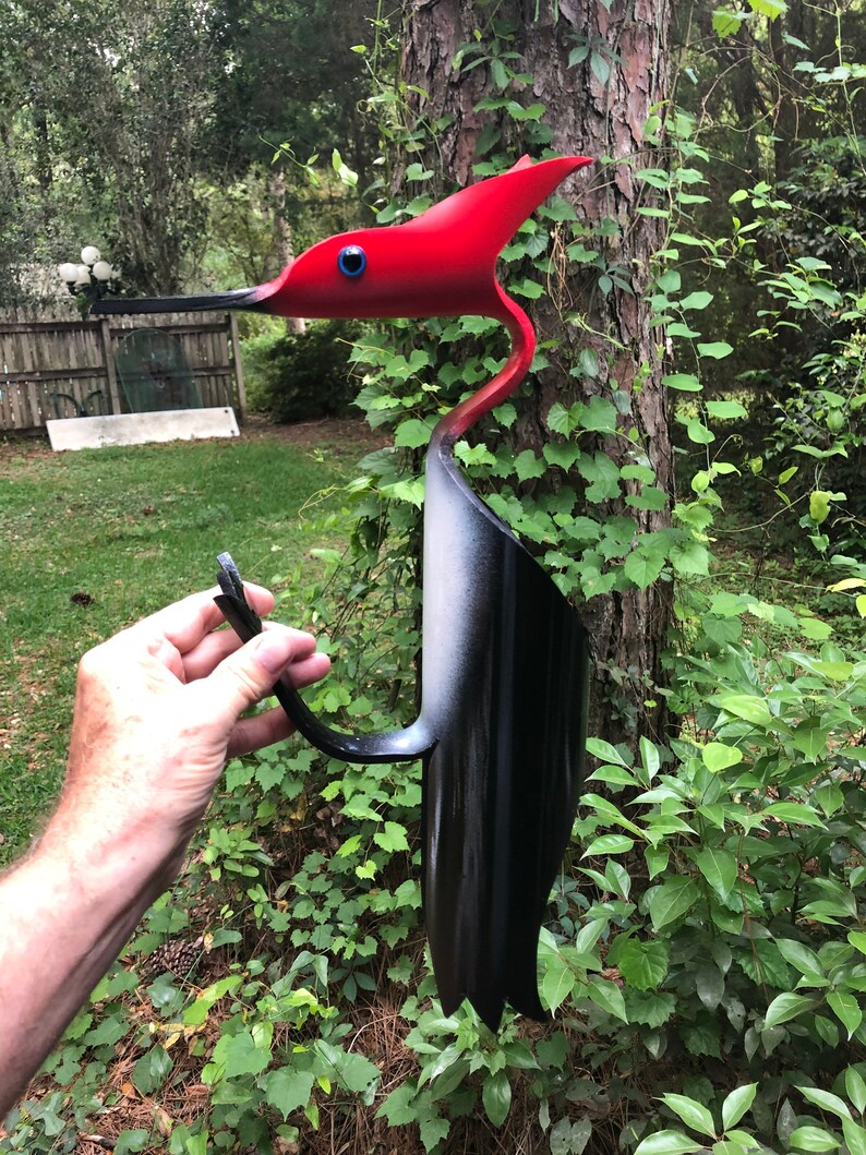 Little Woody the Woodpecker PVC Bird Yard Art With Acrylic Etsy