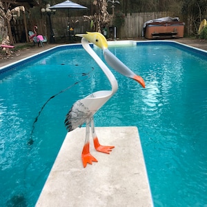 Elli the Peli, With Feet Spikes and Acrylic Eyes Yard Art
