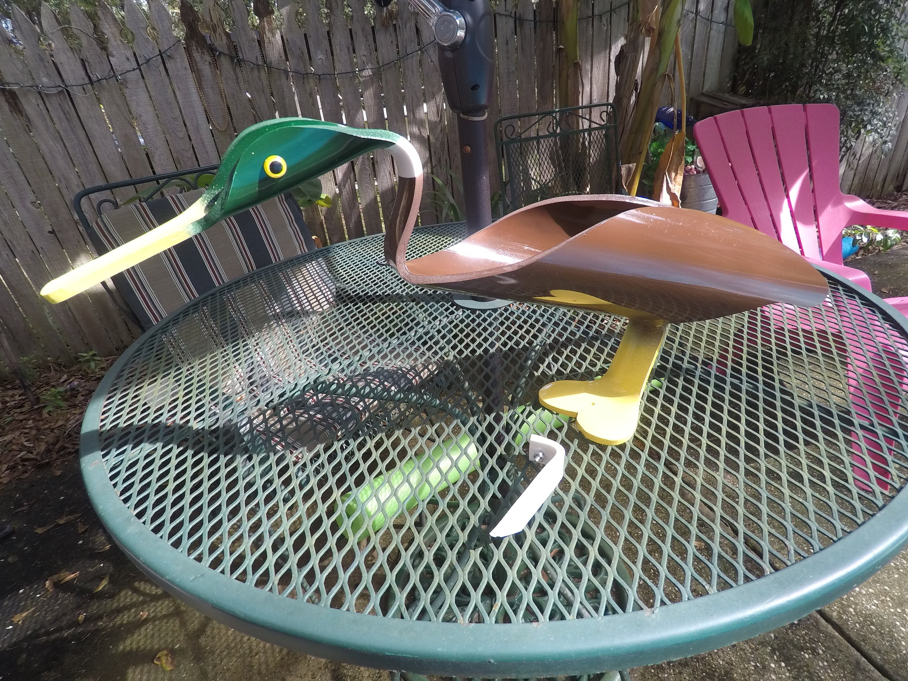 Mike the Mallard Duck With Foot Spike and Acrylic Eyes Yard Art Etsy