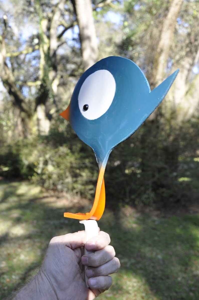 PVC Big Eyed Bird That Will Make You Chuckle With Acrylic Eyes Etsy