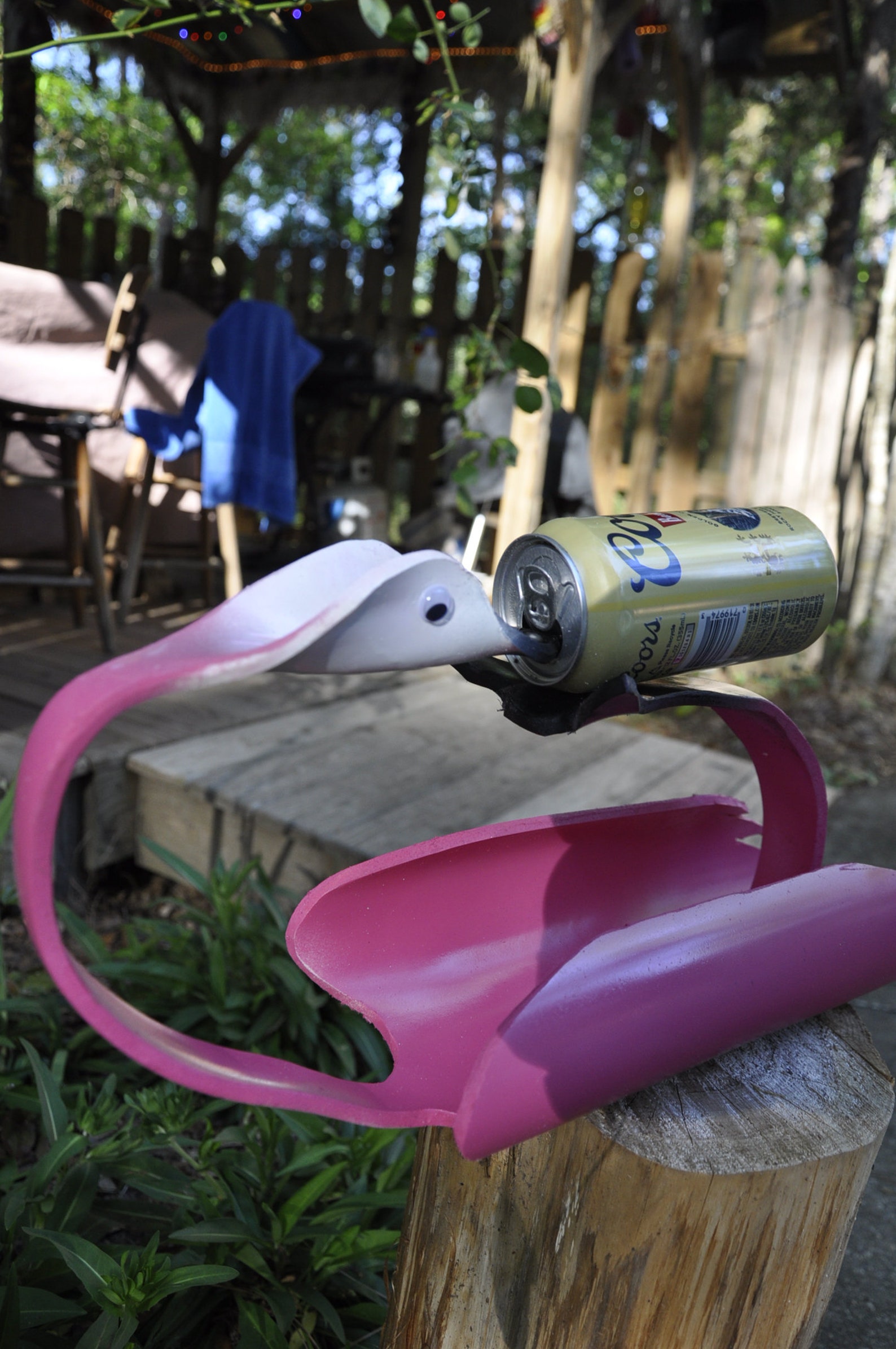 PVC Pipe Drunk Flamingo Yard Art Garden Decoration Etsy