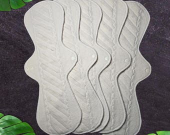 Organic Cotton Heavy Flow Reusable Pads (5 Pack) | Gusher Style