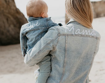 mommy and me denim jacket