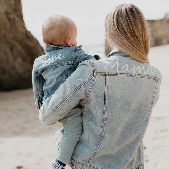 mommy and me denim jackets