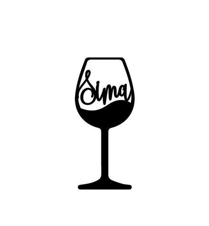 Wine Glass With Names Wedding Decor Wood Wine Glass Wedding Etsy