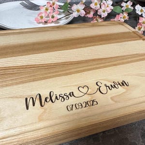 Custom Wedding Cutting Board Personalized cutting board Personalised board Wedding board Engraved Custom cutting board