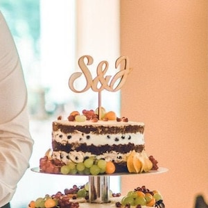 Custom initials cake topper heart topper Mr. and Mrs. cake topper Wedding initials Cake Topper first letters cake topper custom cake topper