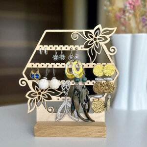 Ohrringständer Ohrringhalter Laser Cut Schmuckständer Schmuckständer Holzohrringständer, Ohrringständer, Ohrringständer, Mädchenschmuck
