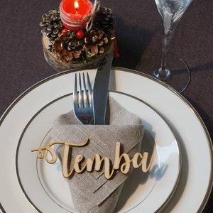 50 Laser Cut Names wood wedding signs gold personalised laser cut names Wedding table place names Guest names Tabellennamen holz Place Cards