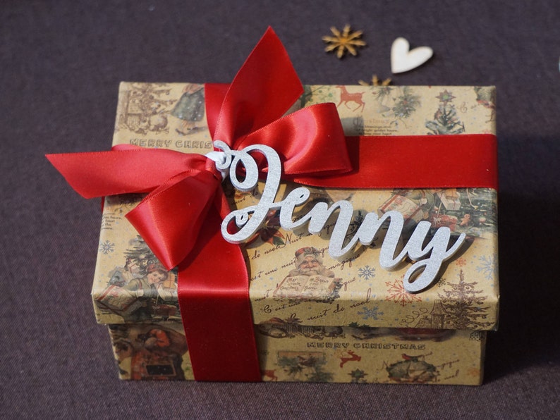 Gift Tags Personalized Custom Gift Tags Laser Cut Name CUSTOM Etsy