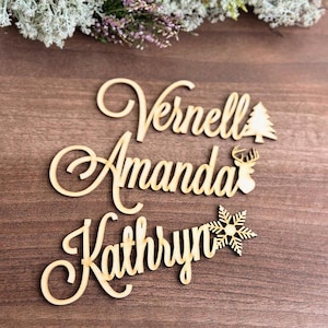 Laser geschnittene Erntedank-Tischkarten: Truthahn, Ahornblatt, Kürbis