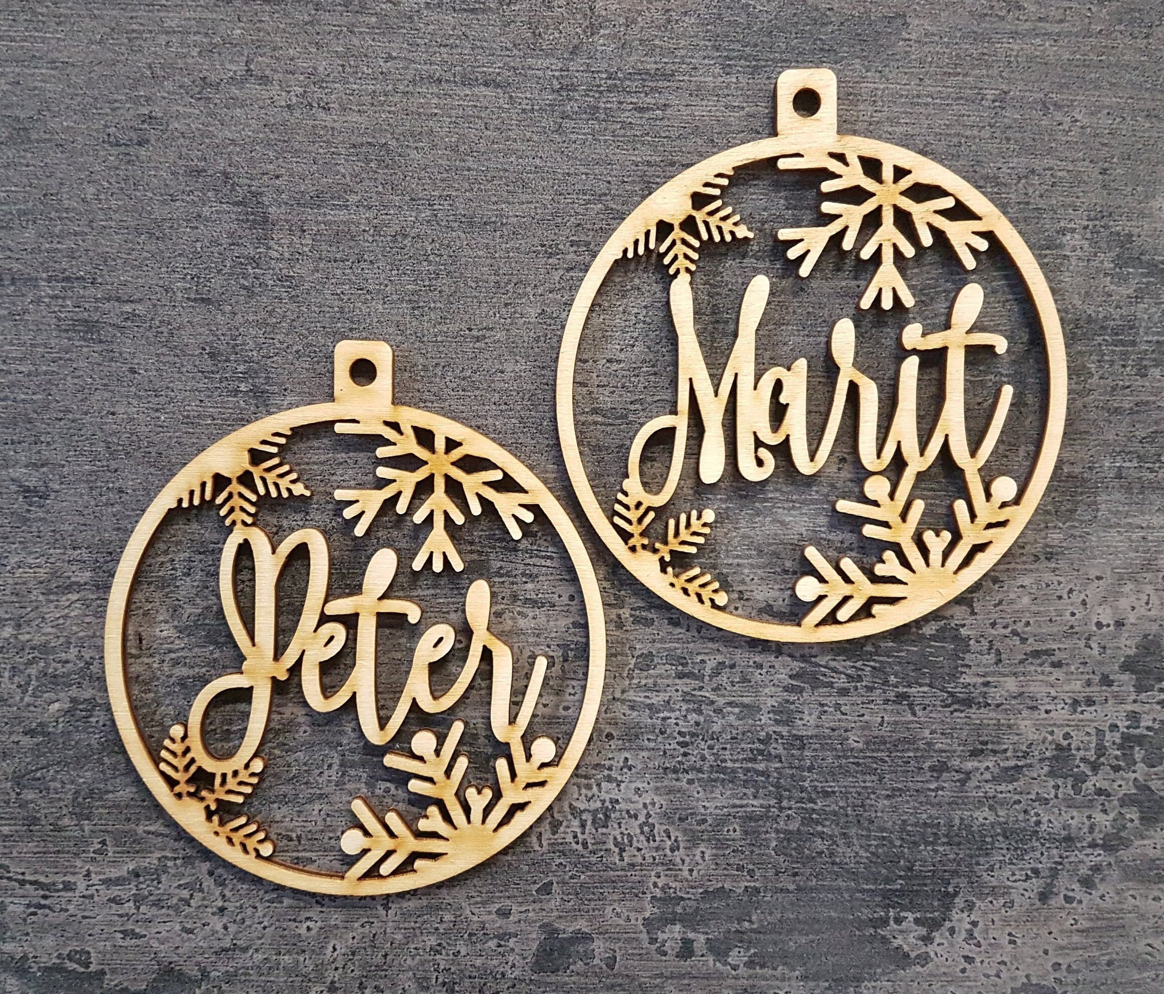 24 Merry Christmas baubles Custom bauble laser cut Merry Etsy