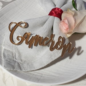 Gold mirror Wedding place cards Acrylic place cards GOLD mirror place cards Acrylic laser cut place names cards wedding table place cards