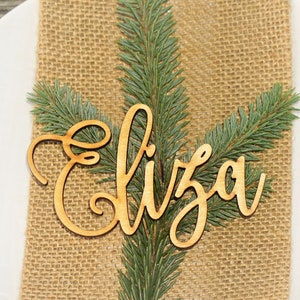 Place cards Wedding place cards Custom Laser Cut Names Place Setting Sign Dinner Party Place Card Wedding Escort Card Party Decoration