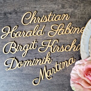 Wood Place cards Wedding place cards Custom Laser Cut Names Place Setting Sign Dinner Party Place Card Wedding Escort Card Party Decoration