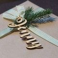 Merry Christmas gift tags wood, Christmas tags, Wooden gift tags, Rustic gift tags, Christmas gift wrapping Laser Cut tag Decor product logo