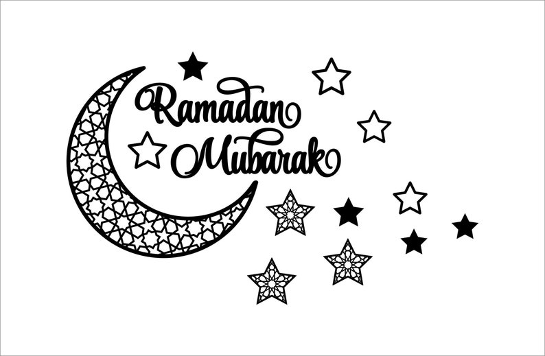 EID Decor Eid Decoration Ramadan Moon Ramadan Mubarak sign Ramadan Kareem Ramadan Eid moon Islamic wall decor Islamic wooden sign image 8
