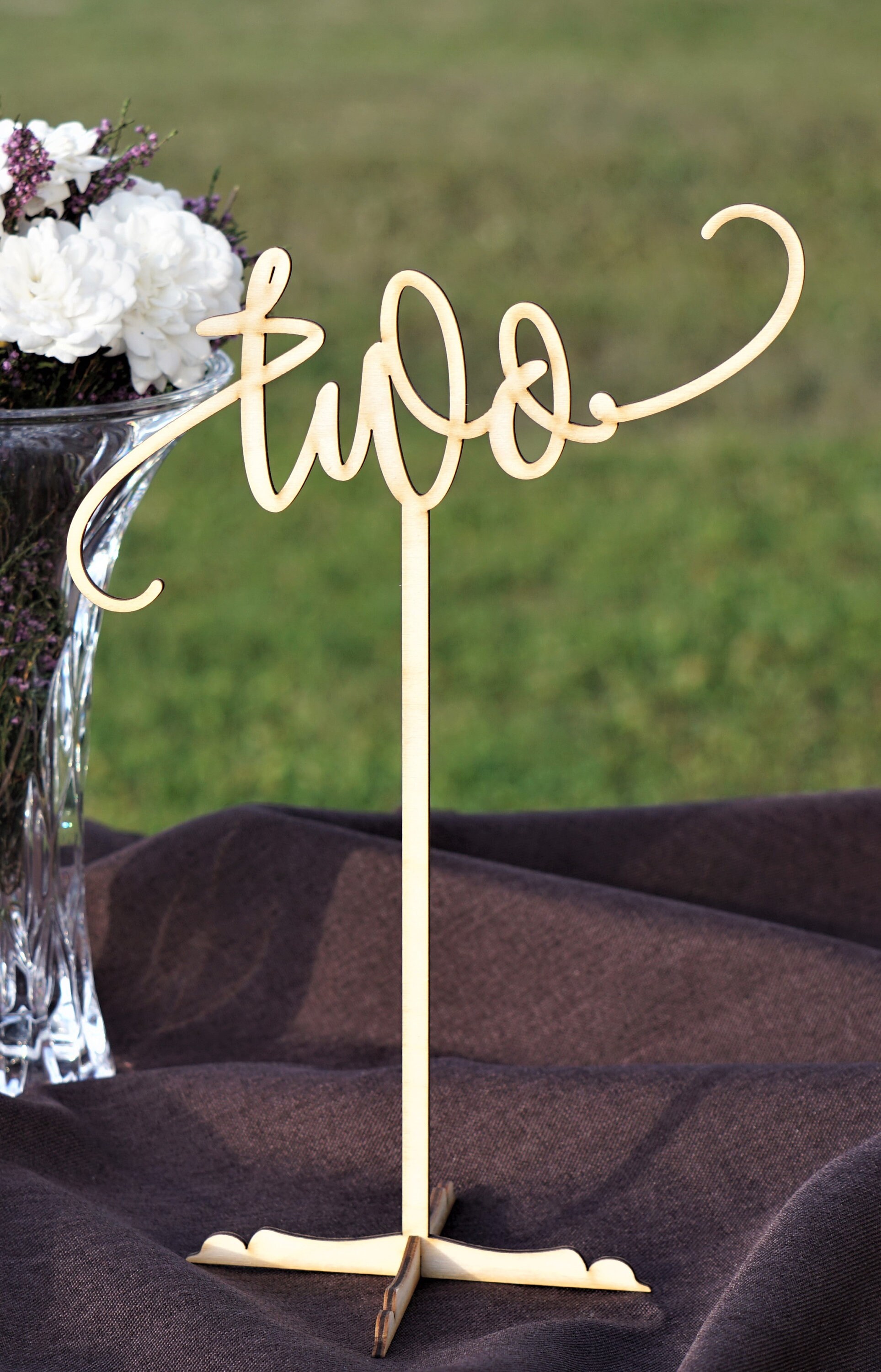 Freestanding Wooden Table Numbers Wooden Table Numbers Wooden Etsy