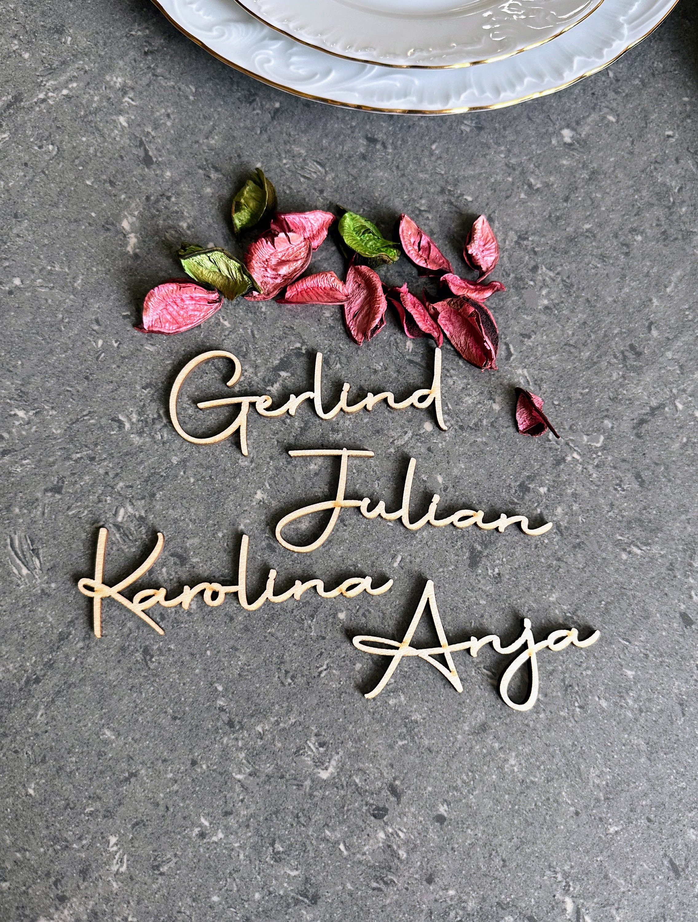 Small Wedding place cards Small wood Place cards Small wooden Place cards small cards Custom Laser Cut Names Place Setting small Signs Cards