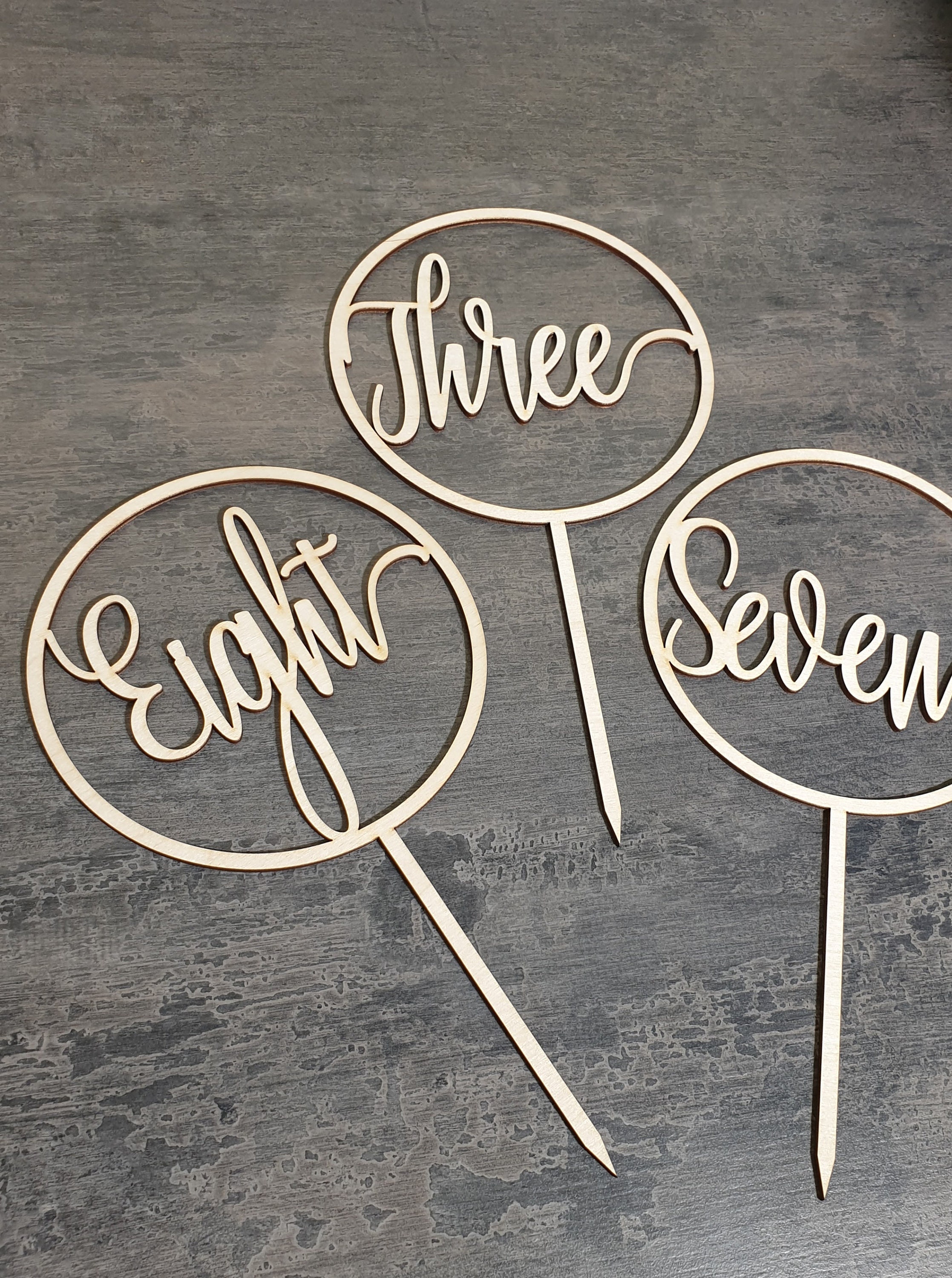 Table Numbers Round Wedding Table Numbers Wood Table Numbers ...