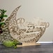 Freestanding Ramadan Mubarak moon sign Ramadan Kareem Sign Blessed Ramadan wall sign Moon Eid Mubarak Islamic gifts Islamic moon wooden sign 