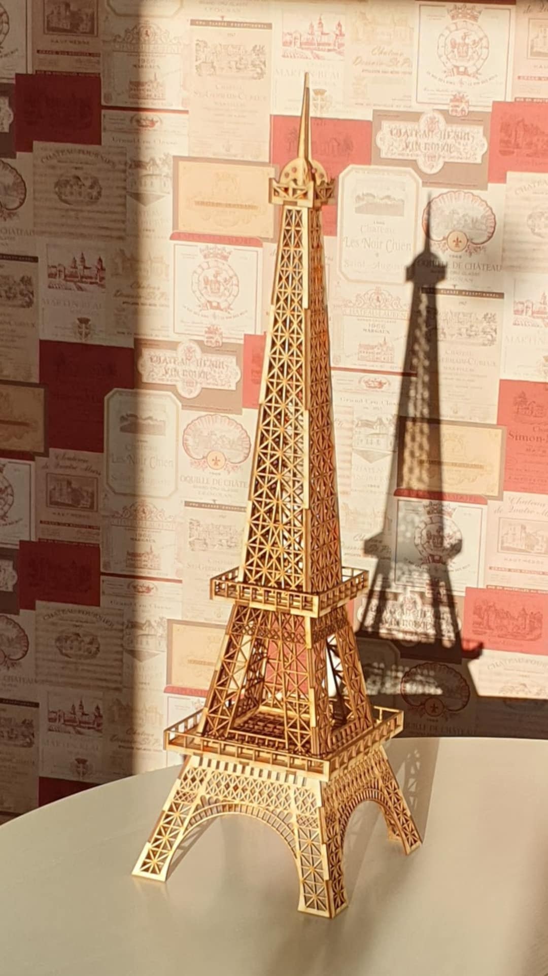 Eiffel Tower Cupcake Stand Laser Cut Eiffel Tower 3D Puzzle Wooden