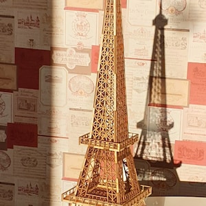 Eiffel Tower cupcake stand Laser cut Eiffel Tower 3D Puzzle wooden Eiffel Tower Eiffel Tower stand Eiffel cupcake stand wood Eiffel Tower