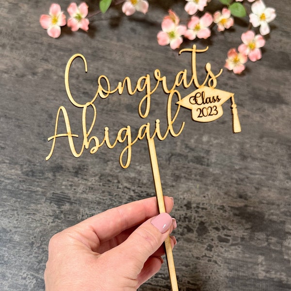 Graduation 2024 Graduation cake topper custom Graduation cake topper name Graduation party Topper name cake topper custom date cake topper