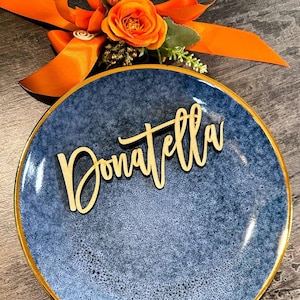 Place cards Wedding place cards Laser Cut Names Custom Place Settings WOOD names Bridal Party Place Card Wedding Cards Party Decoration