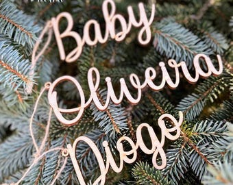 Custom stocking tags wood Christmas wood stocking tags Personalized Christmas Stocking Tags Christmas gift tags Christmas Present tags Name